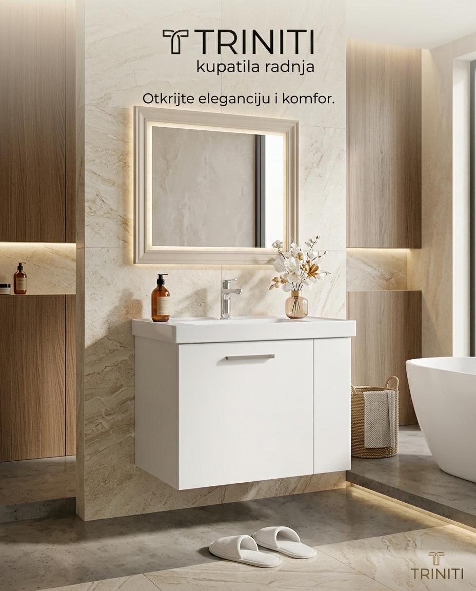 STEP White 50 ormarić sa umivaonikom